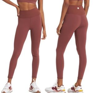 Women's Rib Studio Legging! Brown / Pink EUC